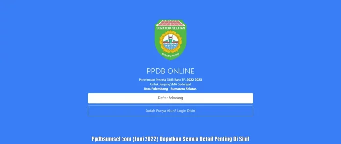 Ppdbsumsel com