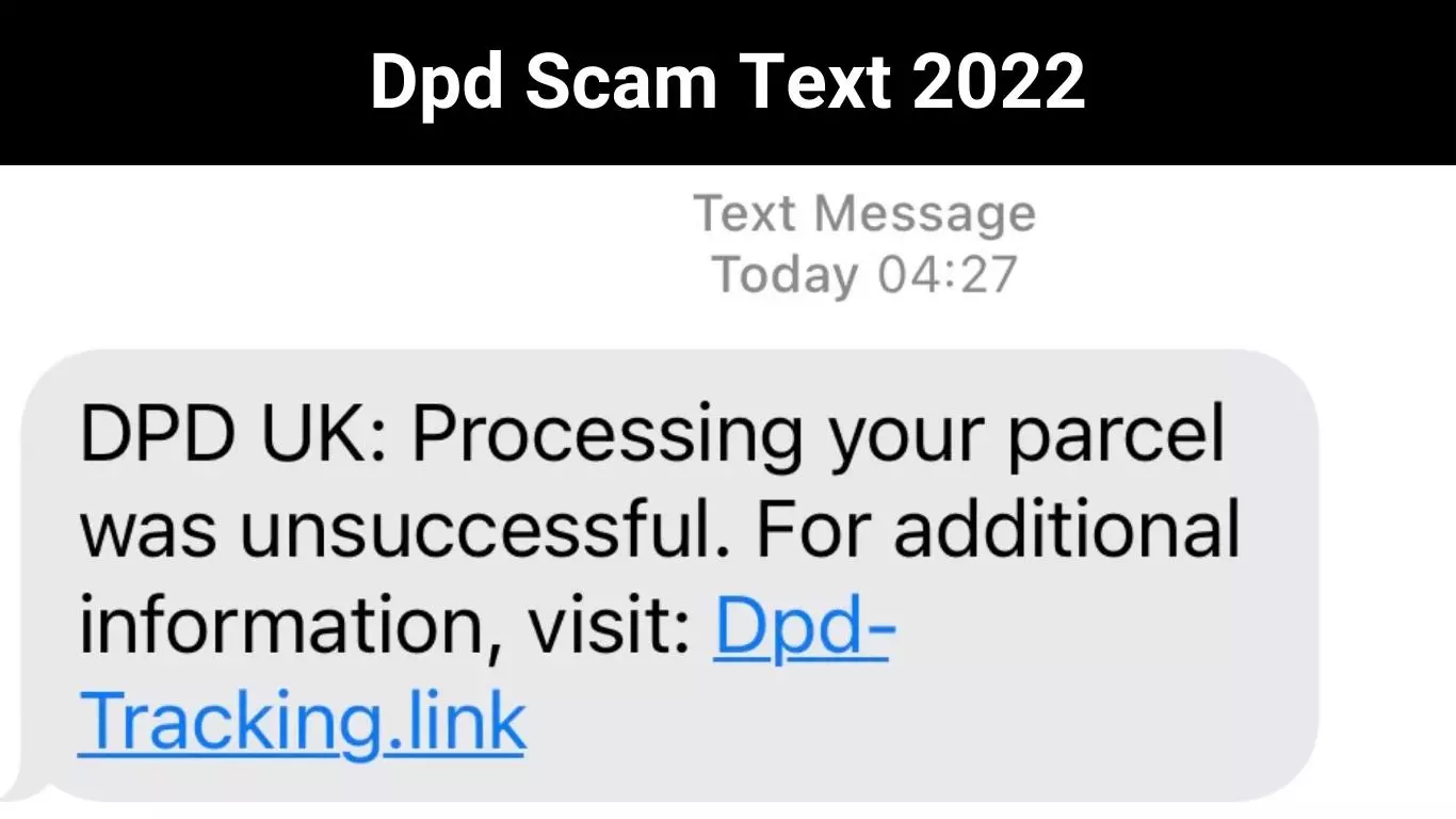 Dpd Scam Text 2022