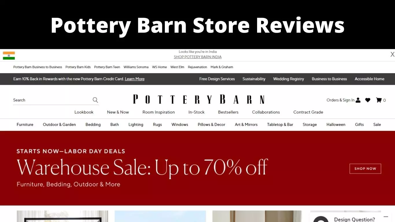 Pottery Barn Store Reviews