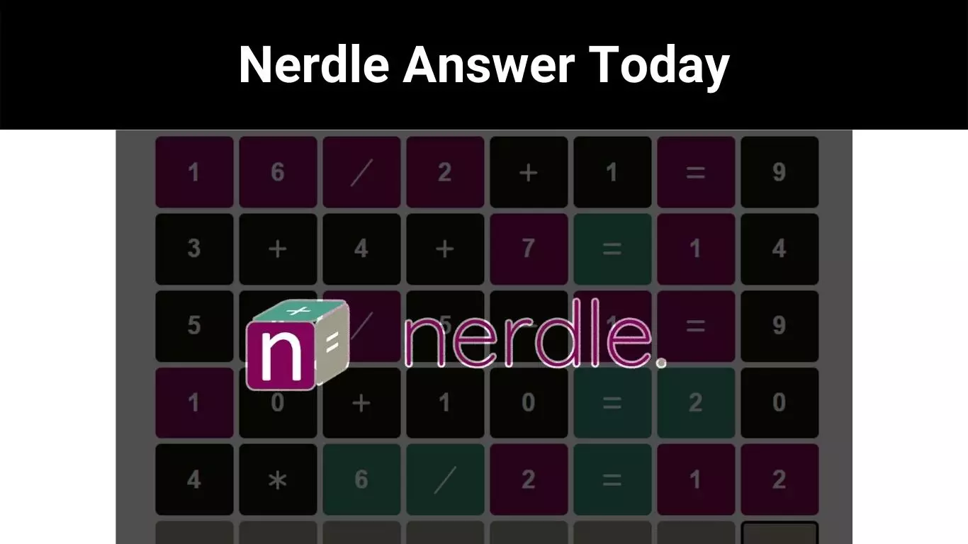 Nerdle Answer Today