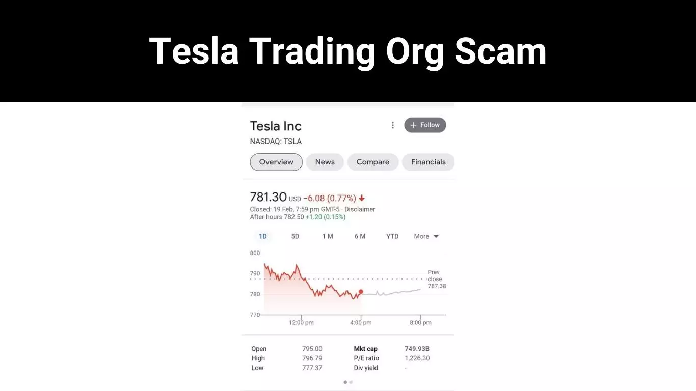 Tesla Trading Org Scam