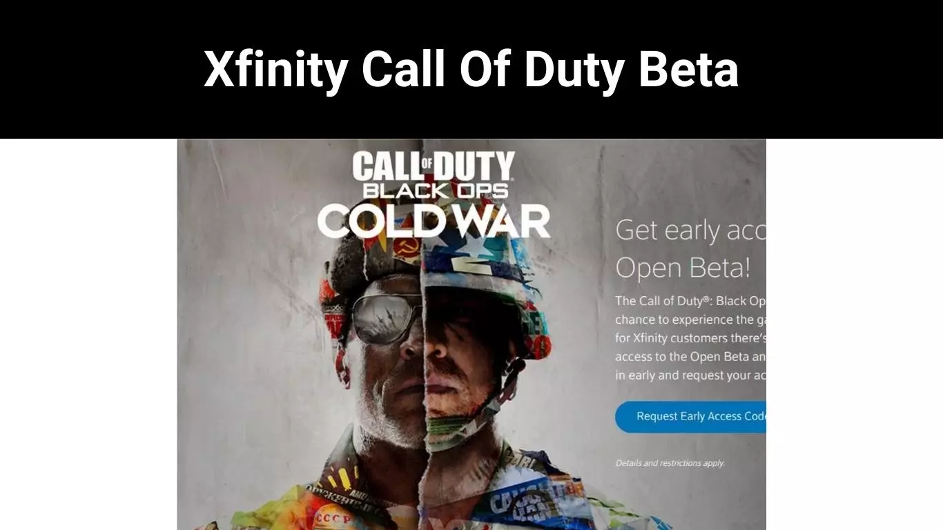 Xfinity Call Of Duty Beta