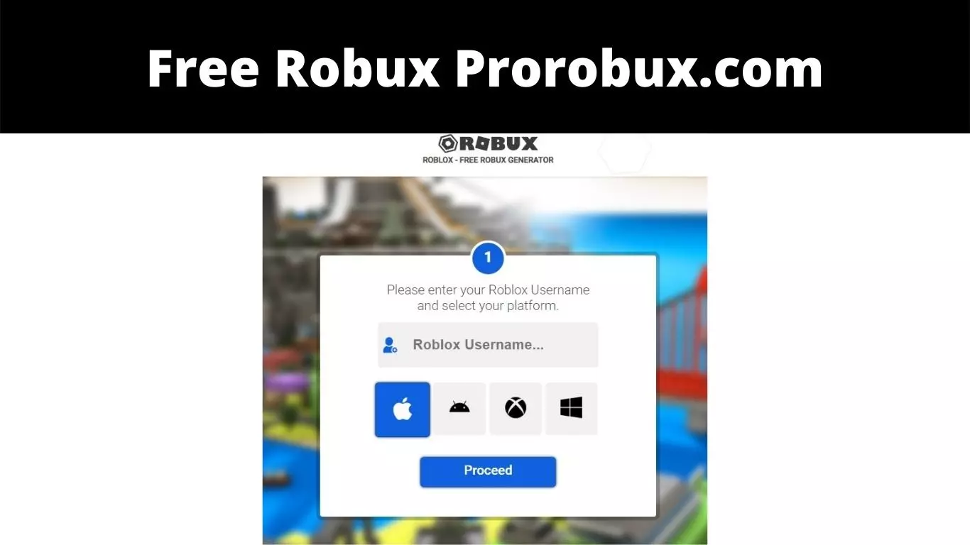 Free Robux Prorobux.com