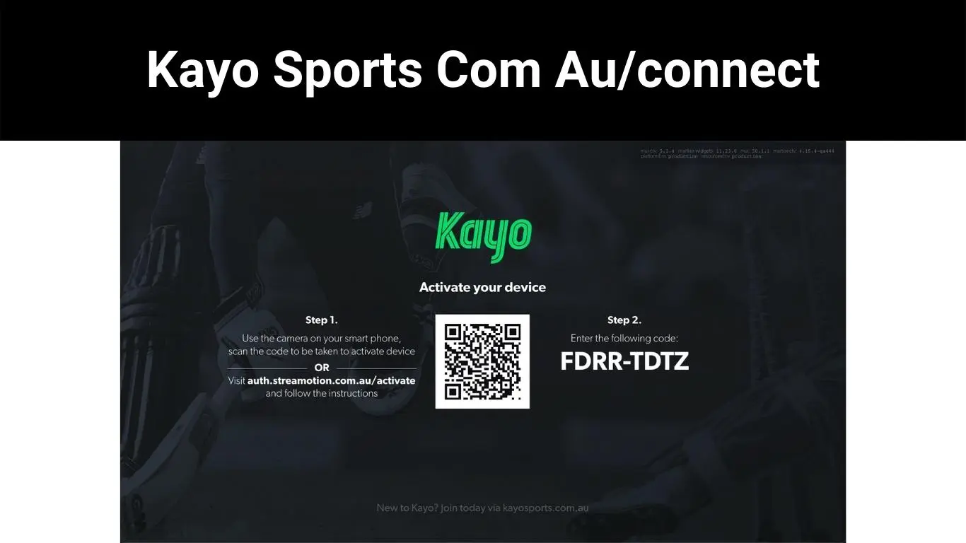 Kayo Sports Com Au/connect