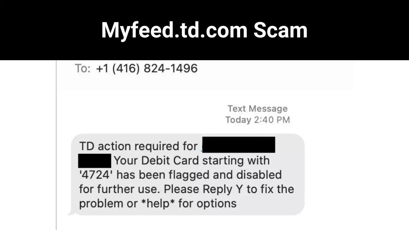 Myfeed.td.com Scam