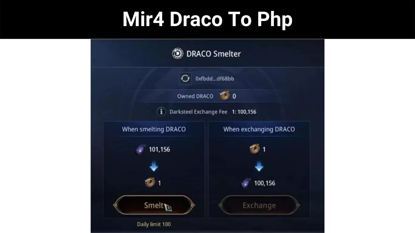 Mir4 Draco To Php