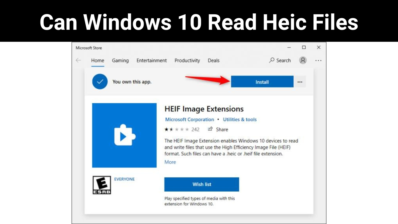Can Windows 10 Read Heic Files