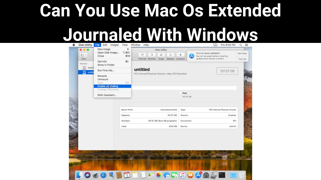 Can You Use Mac Os Extended Journaled With Windows