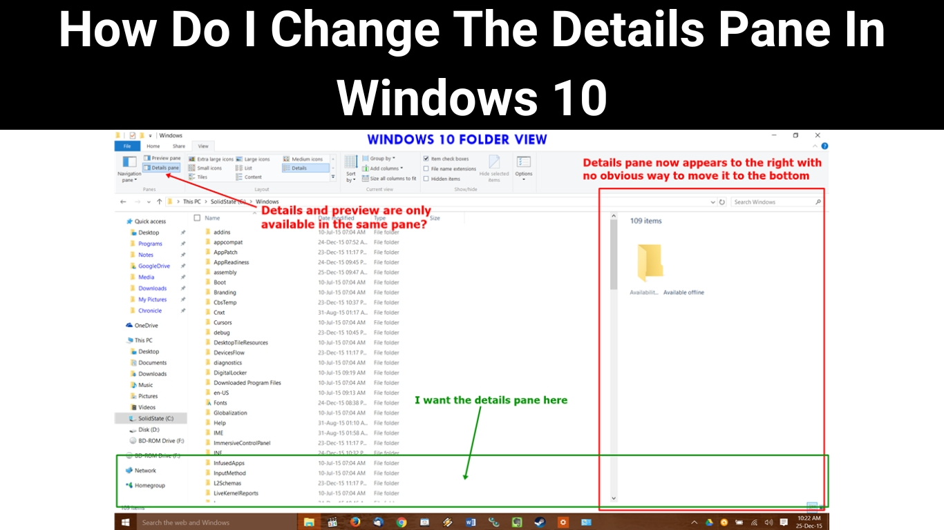 How Do I Change The Details Pane In Windows 10