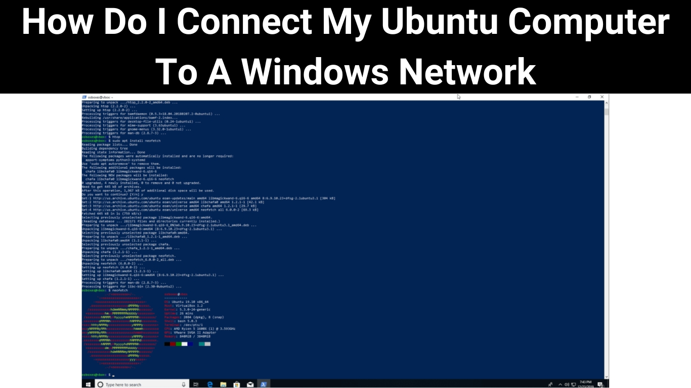 How Do I Connect My Ubuntu Computer To A Windows Network