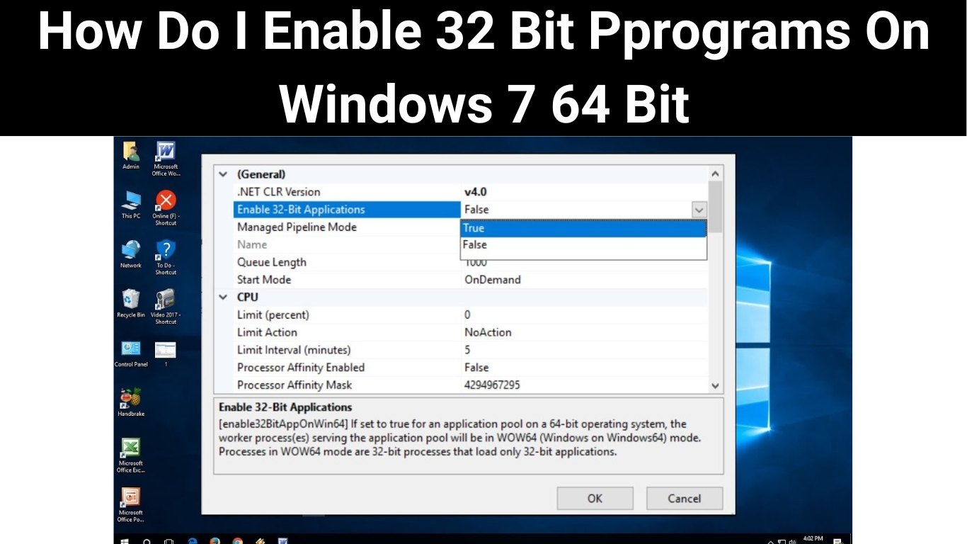 How Do I Enable 32 Bit Pprograms On Windows 7 64 Bit