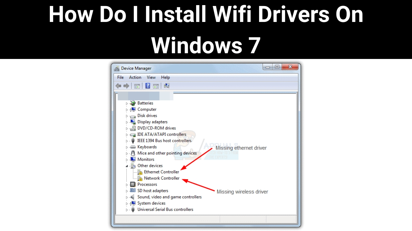 How Do I Install Wifi Drivers On Windows 7