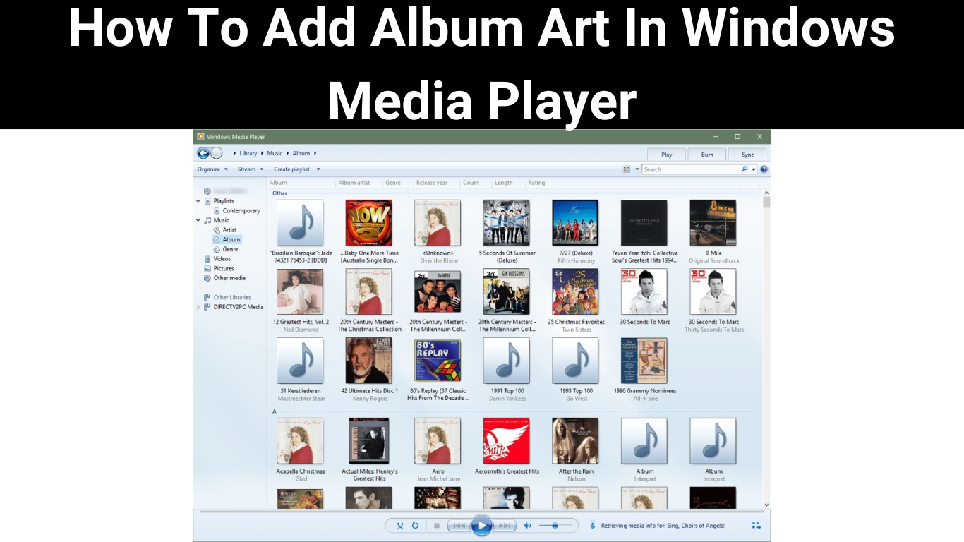 How To Add Album Art In Windows Media Player
