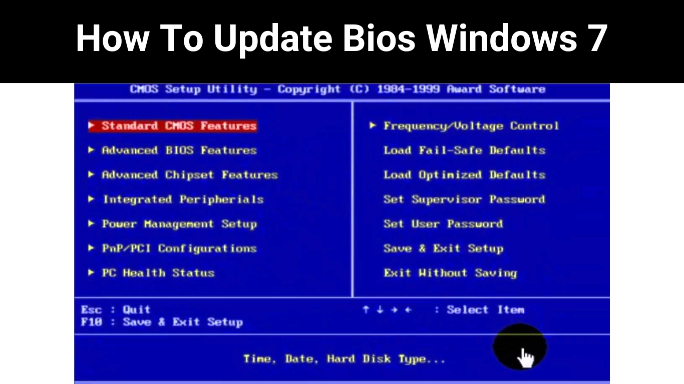 How To Update Bios Windows 7