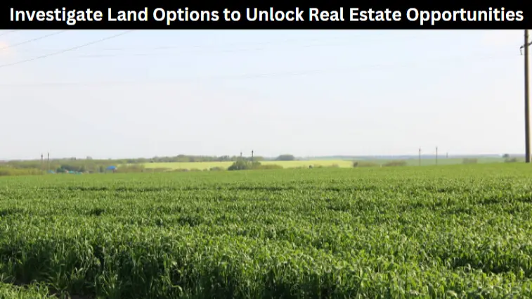 Investigate Land Options to Unlock Real Estate Opportunities