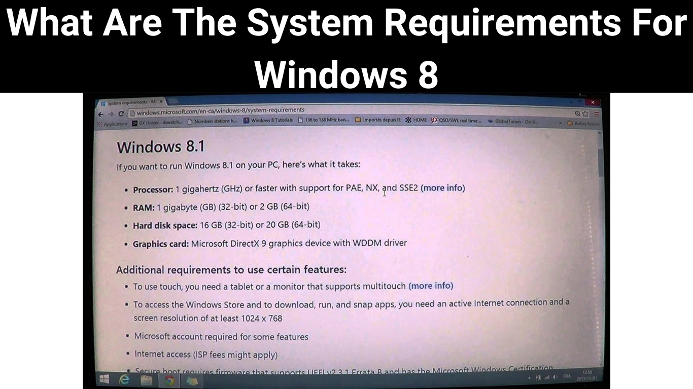 What Are The System Requirements For Windows 8