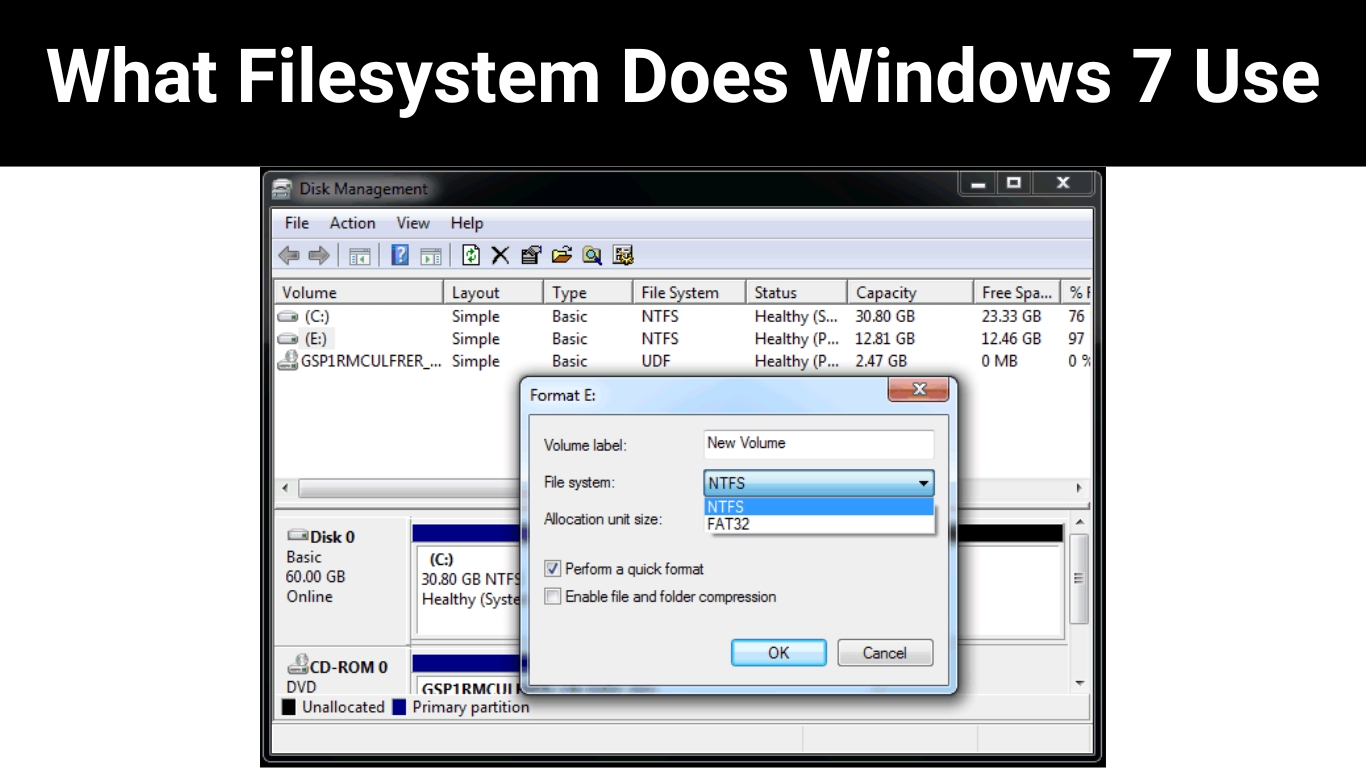 What Filesystem Does Windows 7 Use