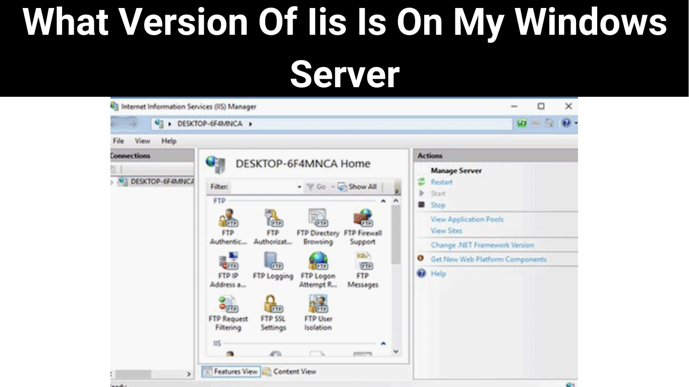 What Version Of Iis Is On My Windows Server