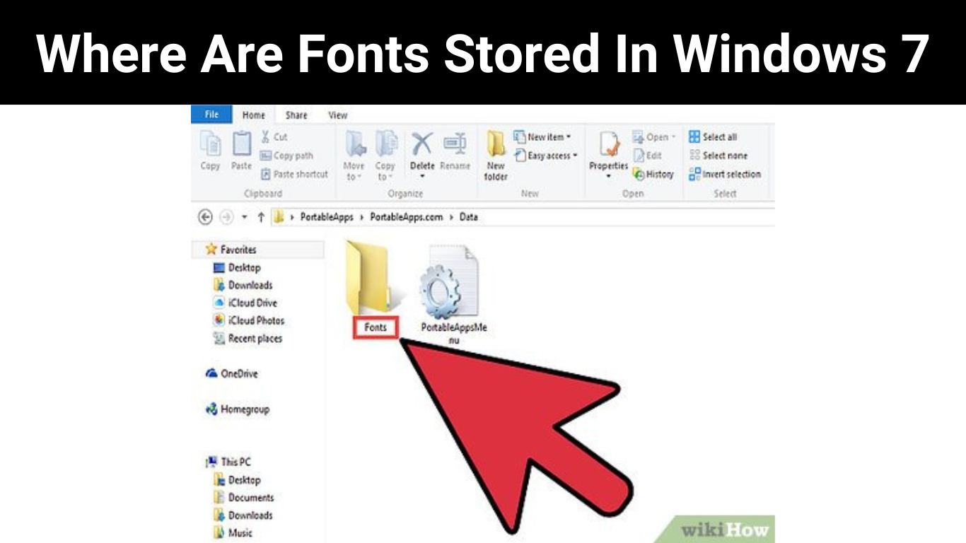Where Are Fonts Stored In Windows 7