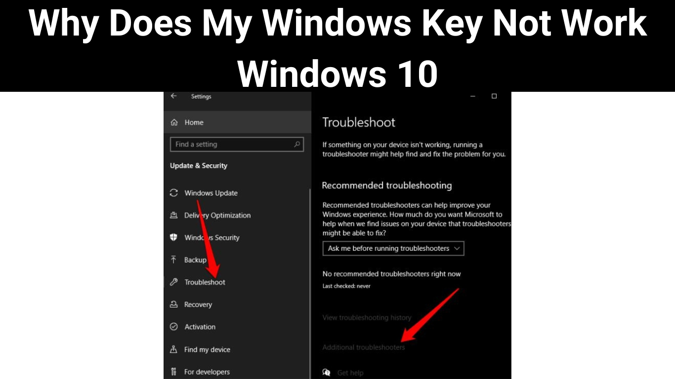 Why Does My Windows Key Not Work Windows 10