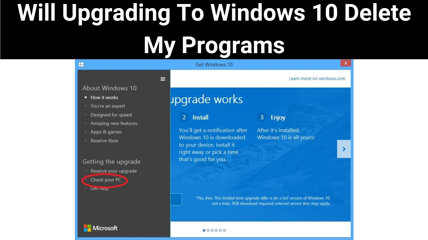 Will Upgrading To Windows 10 Delete My Programs