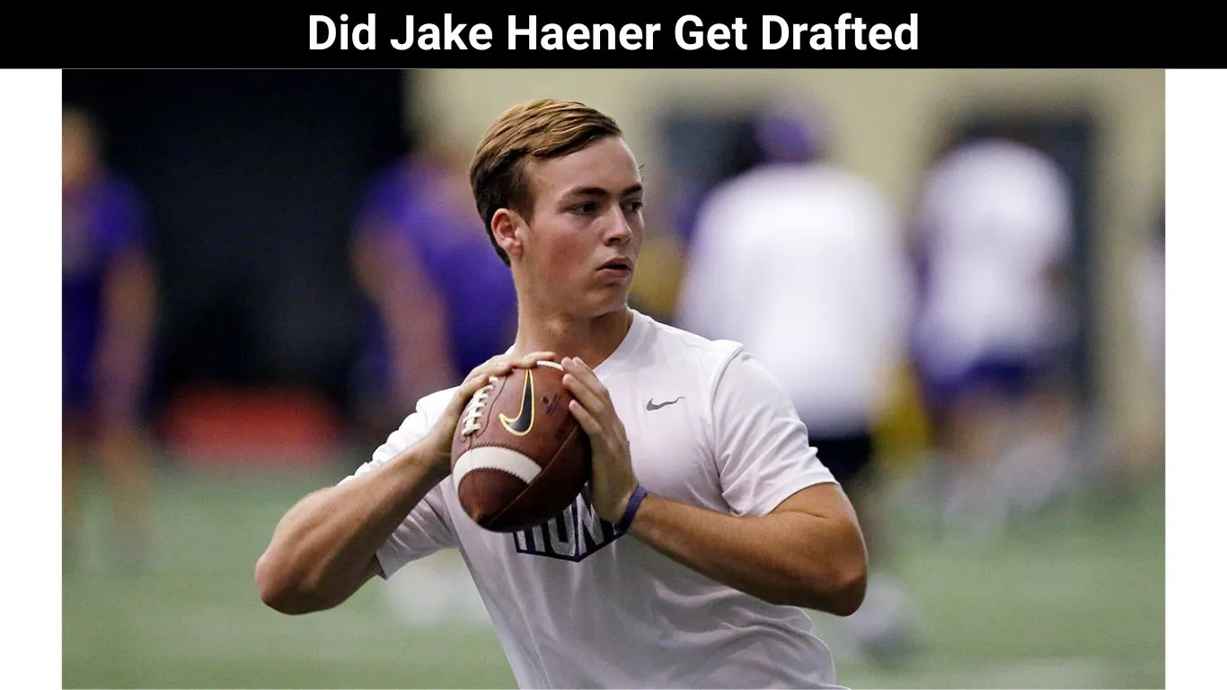 Did Jake Haener Get Drafted