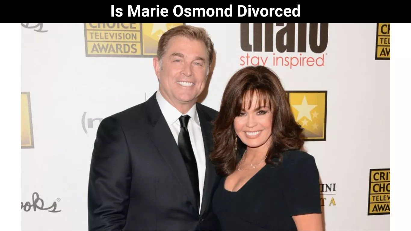 Is Marie Osmond Divorced