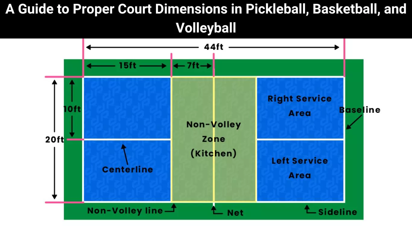 A Guide to Proper Court Dimensions in Pickleball, Basketball, and Volleyball